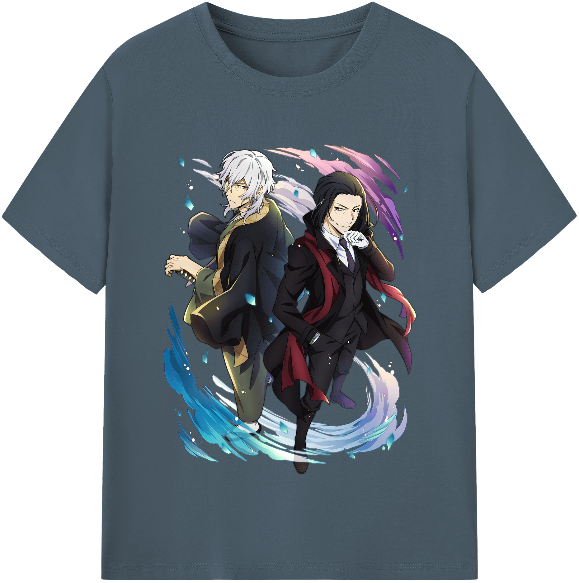 （画像用） 文豪ストレイドッグス Bungo Stray Dogs 綿100％半袖Tシャツ（フロントプリント）
